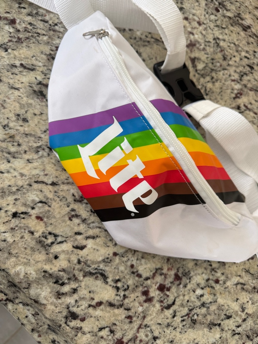 BudLite FannyPack / Belt Bag with Rainbow Stripes